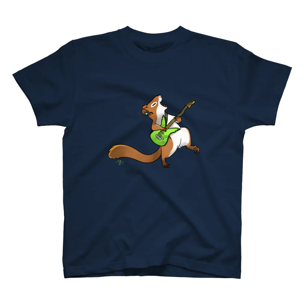 ねずりすSHOPのロックなアメリカアカリス Regular Fit T-Shirt