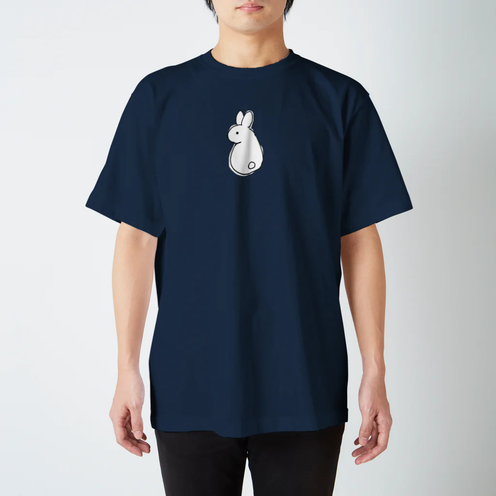 月の船星の砂漠のふりむきうさぎ Regular Fit T-Shirt