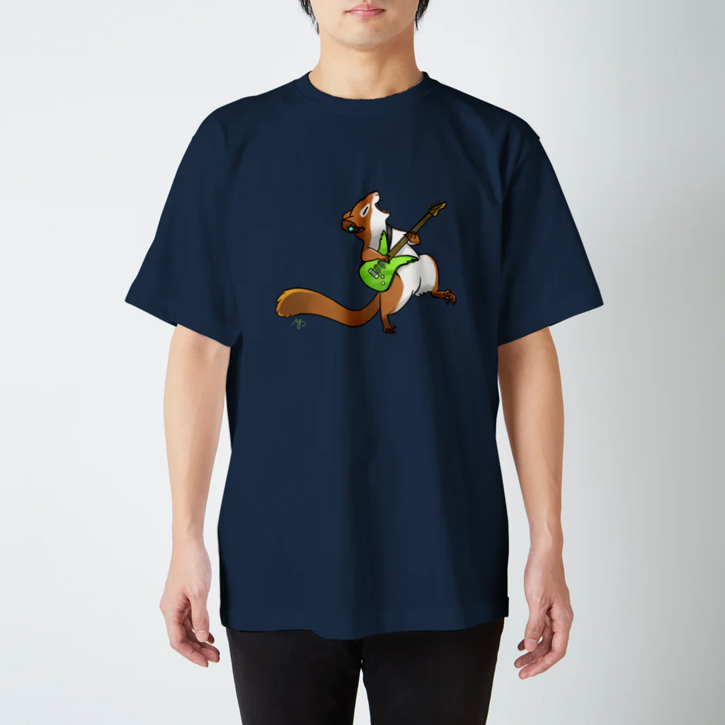 ねずりすSHOPのロックなアメリカアカリス Regular Fit T-Shirt