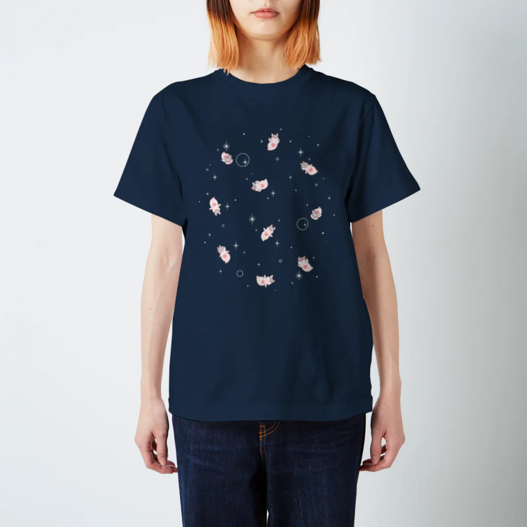 しらたまちゃんSHOPu〜🐽のミニブタオネ Regular Fit T-Shirt