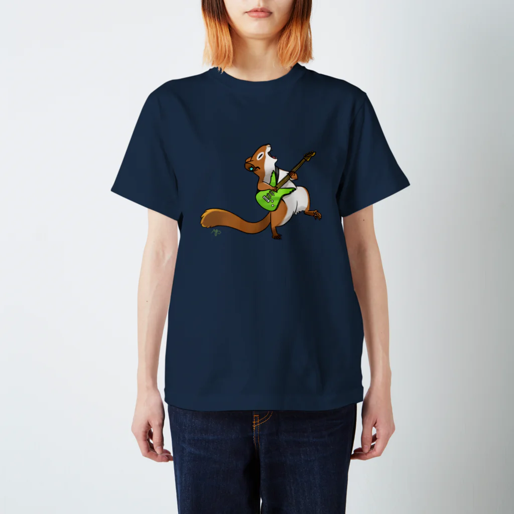 ねずりすSHOPのロックなアメリカアカリス Regular Fit T-Shirt