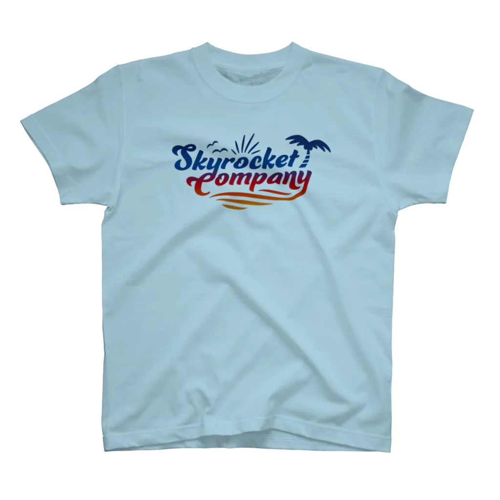 TOKYOFM_SkyrocketCompanyの【ライトブルー×トロピカル】スカロケフェスTシャツ Regular Fit T-Shirt