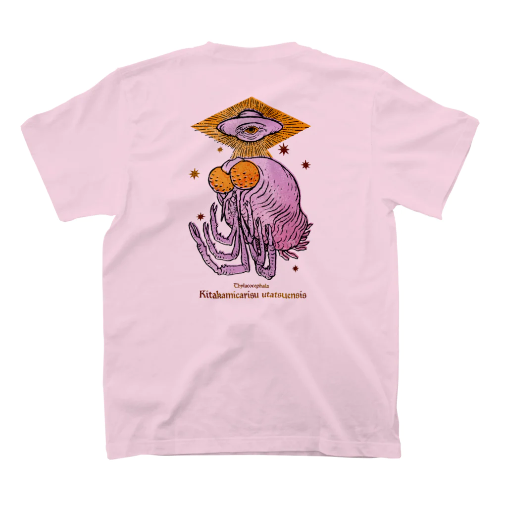 ツキウタ 直筆サイン + メッセージ付き Tシャツ SixGravity キタカミカリス・ウタツエンシス人(back print) / 吉川 達哉