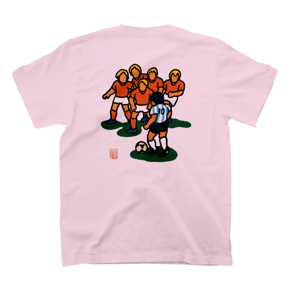 ヨコハマ・フットボール映画祭メガストアの永遠の10番 （背面プリント） Regular Fit T-Shirtの裏面