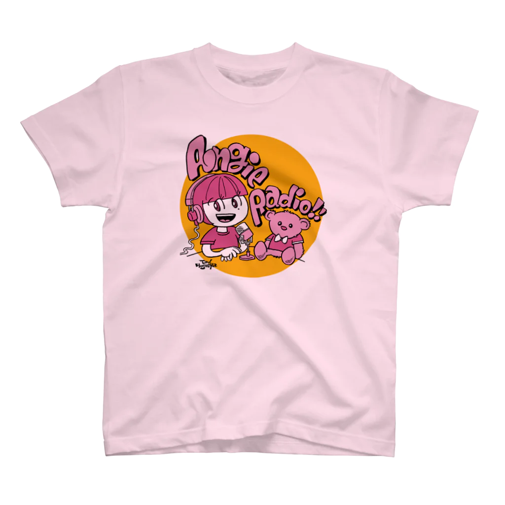 tbsr_arのスタンダードTシャツ（タッド星谷イラスト02／ライトピンク） Regular Fit T-Shirt