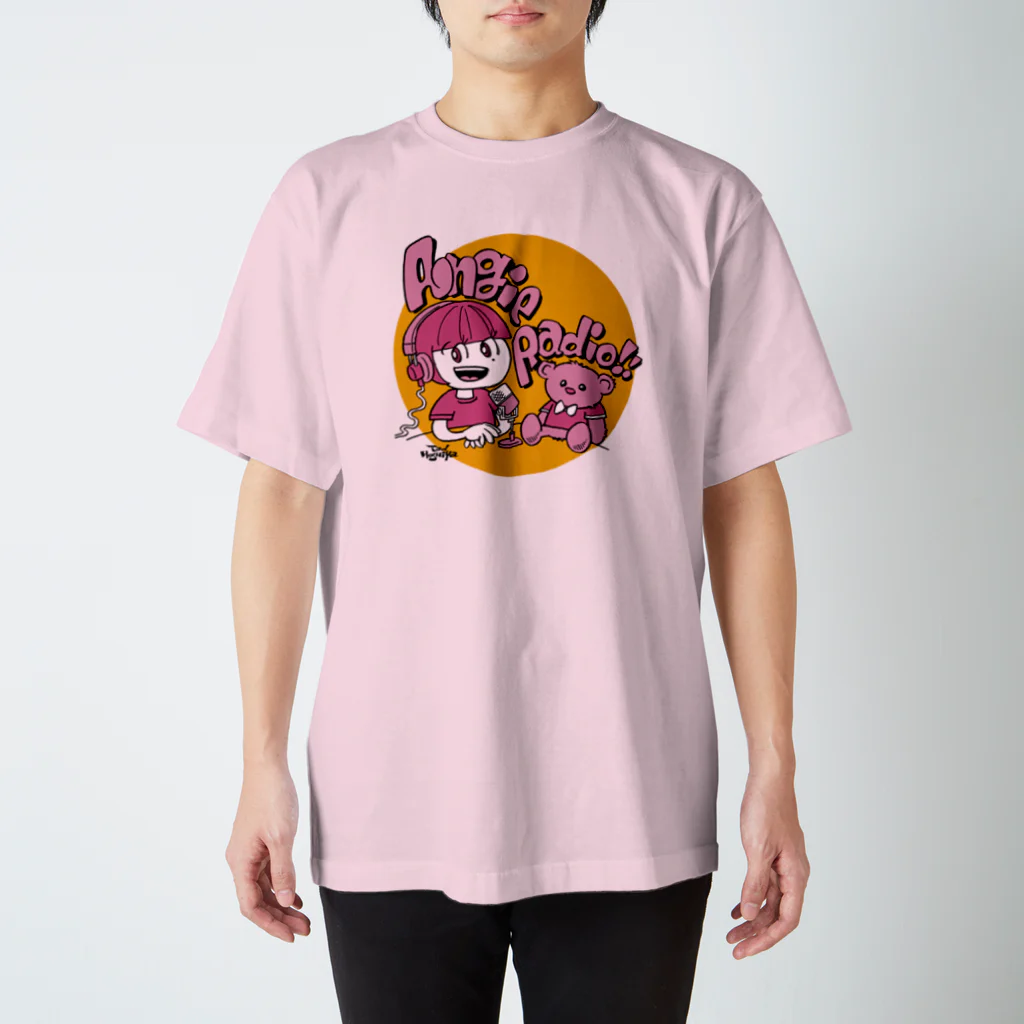 tbsr_arのスタンダードTシャツ（タッド星谷イラスト02／ライトピンク） Regular Fit T-Shirt