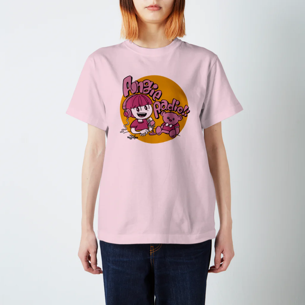 tbsr_arのスタンダードTシャツ（タッド星谷イラスト02／ライトピンク） Regular Fit T-Shirt