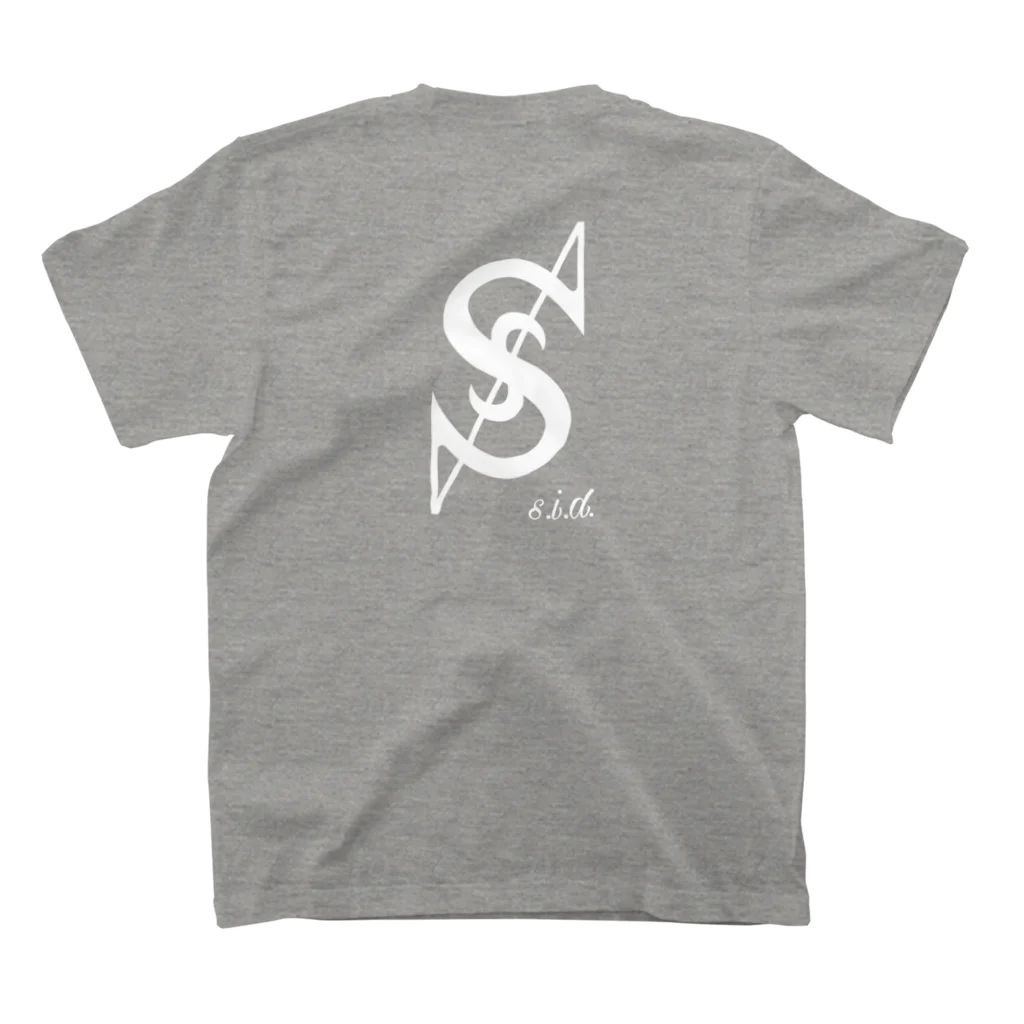 s.i.d.のs.i.d. バックプリントロゴＴシャツ Regular Fit T-Shirtの裏面
