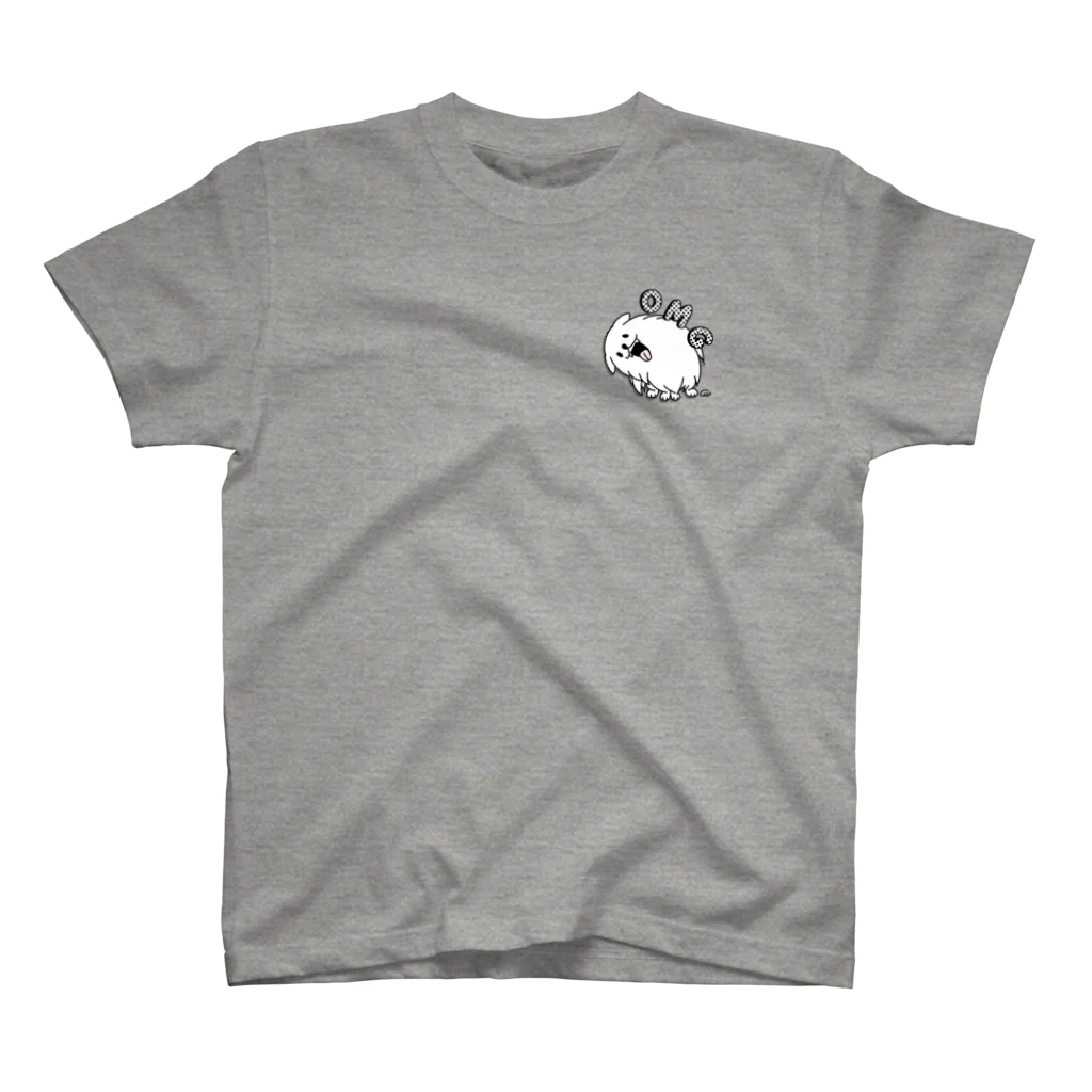 イラスト MONYAAT のワンポイント OMGオーマイガーなポメラニアン Regular Fit T-Shirt