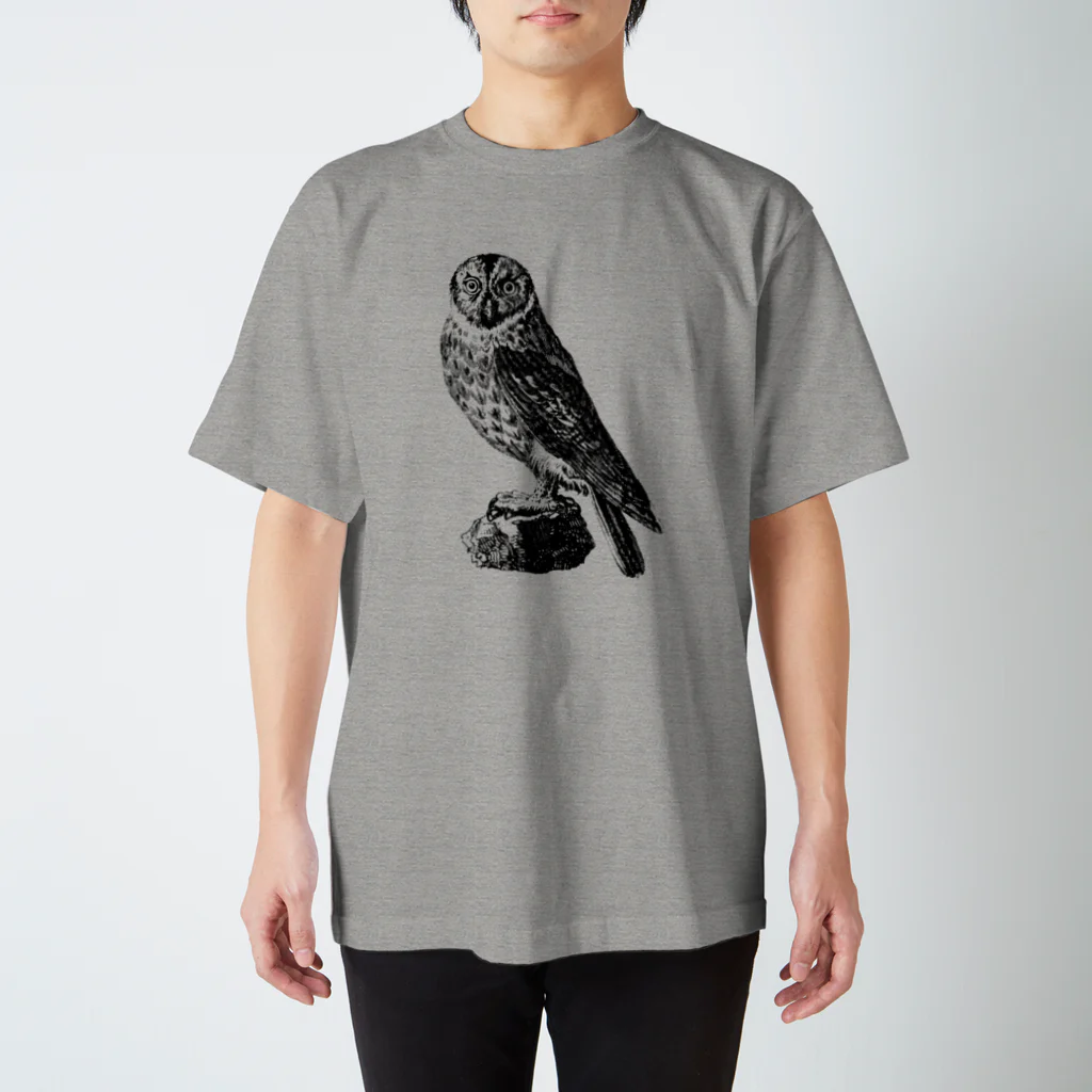 古書　天牛書店のフクロウ＜アンティーク・プリント＞ Regular Fit T-Shirt