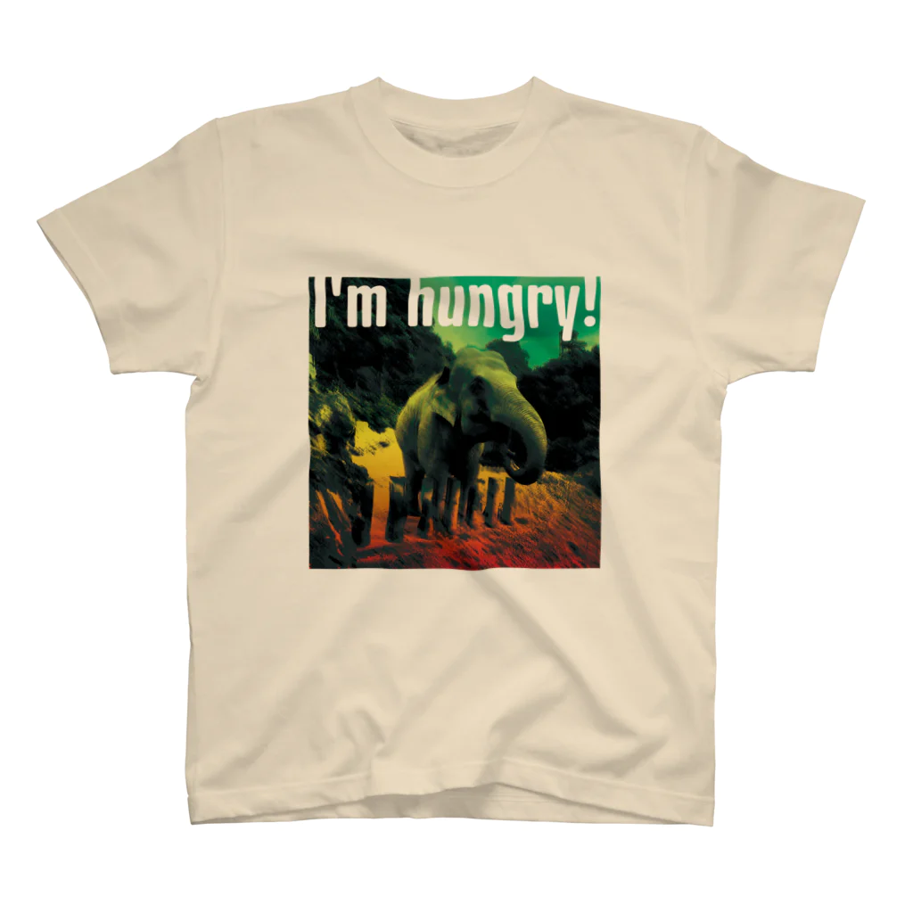 Drecome_Designのおなかすいたぞう Regular Fit T-Shirt