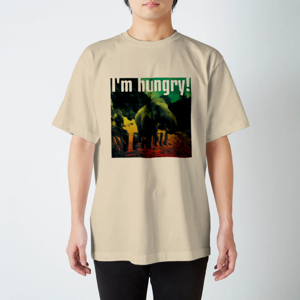 Drecome_Designのおなかすいたぞう Regular Fit T-Shirt