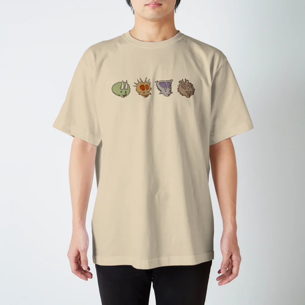 せみやま屋のほのぼの恐竜 トリケラトプス兄弟 Regular Fit T-Shirt