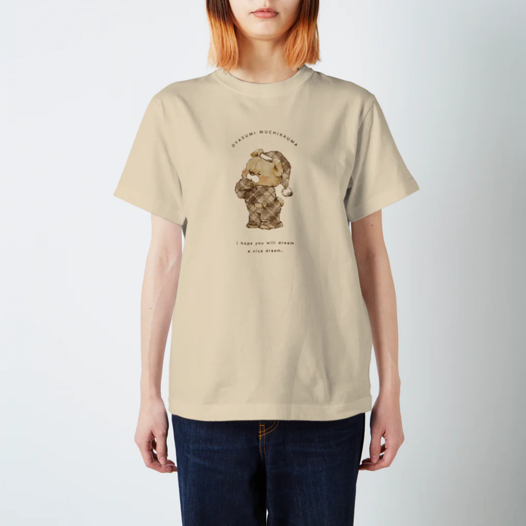 mopicoのおやすみむちっくま Regular Fit T-Shirt