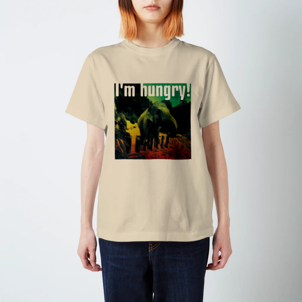 Drecome_Designのおなかすいたぞう Regular Fit T-Shirt