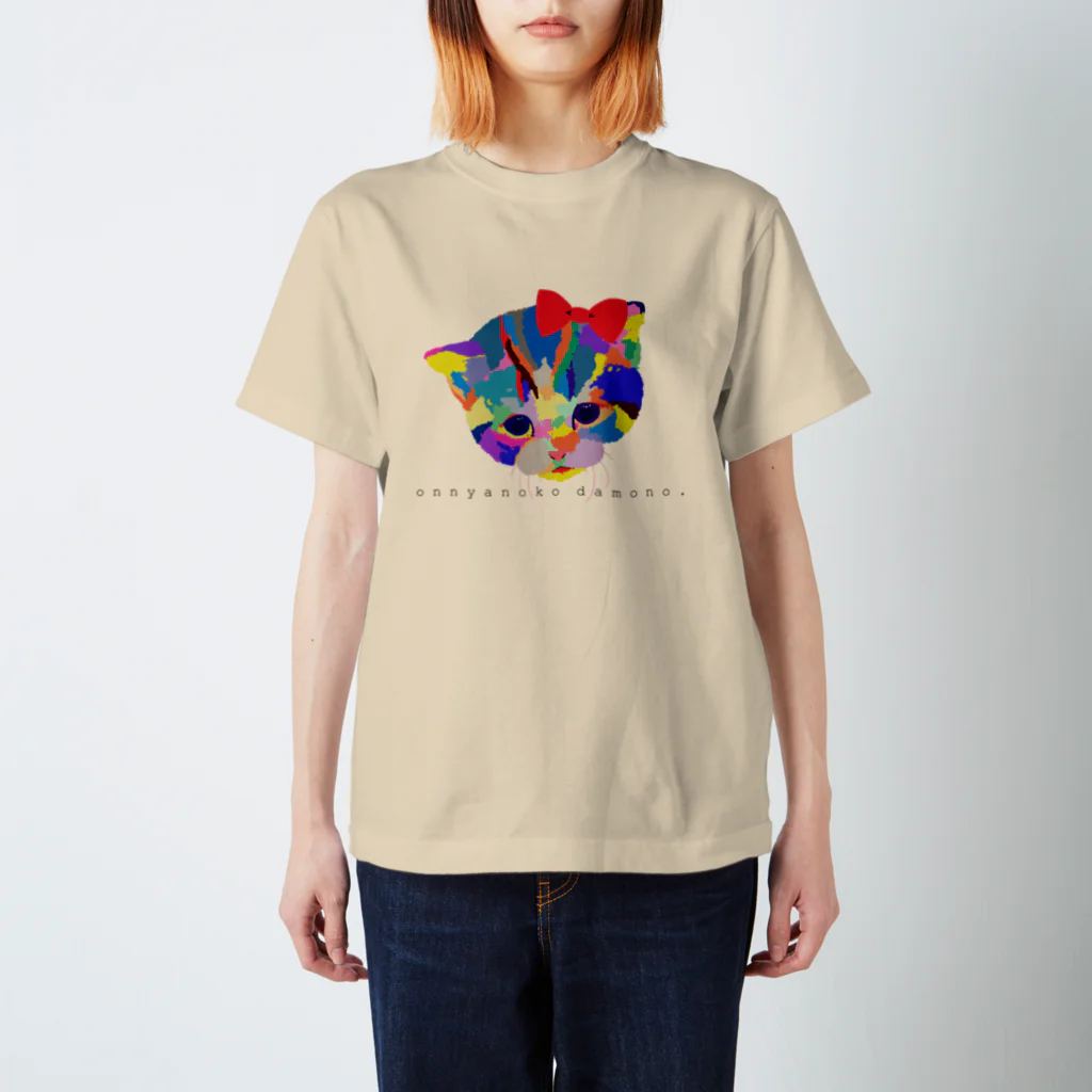 meiroの猫for_girl Regular Fit T-Shirt