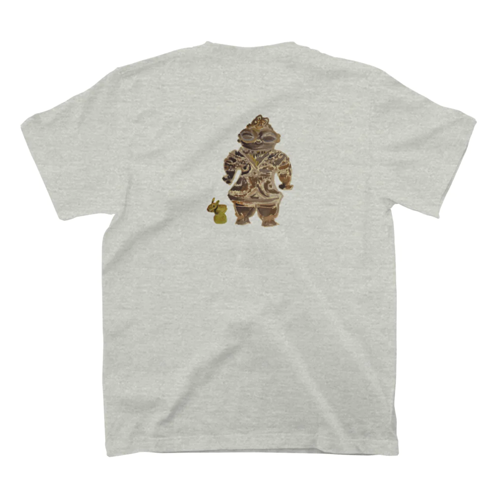 WAMI ART　ホツマツタヱ同好会の縄文遮光器土偶 Regular Fit T-Shirtの裏面