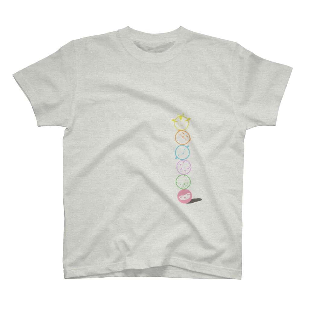 GIRAFFA GIALLO～ジラッファ ジャッロ～のgg アニマルトーテムポール Regular Fit T-Shirt