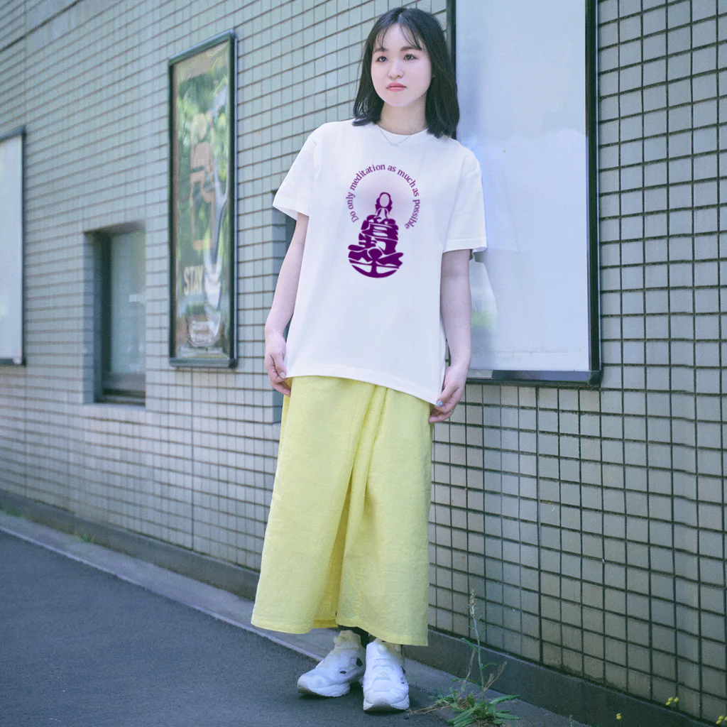 『Nothing Is Real』-- IN SUZURIの只管打坐h.t.　紫 Regular Fit T-Shirt