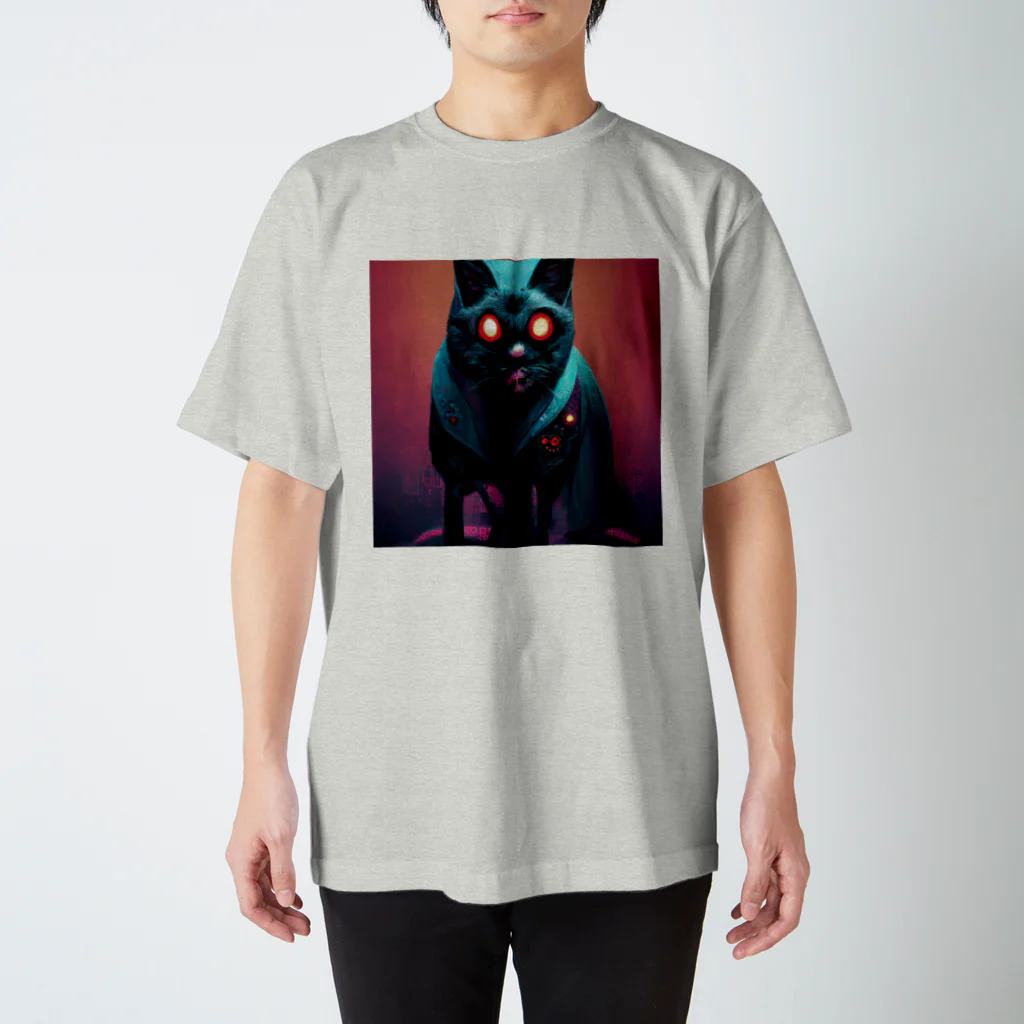 ミネムラコーヒーの凶暴で血を求めるネコ Regular Fit T-Shirt
