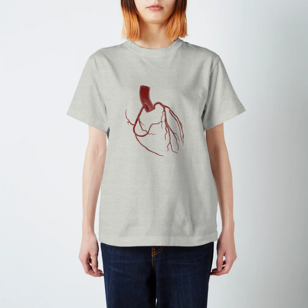 からばく社のレントゲン(冠動脈) Regular Fit T-Shirt
