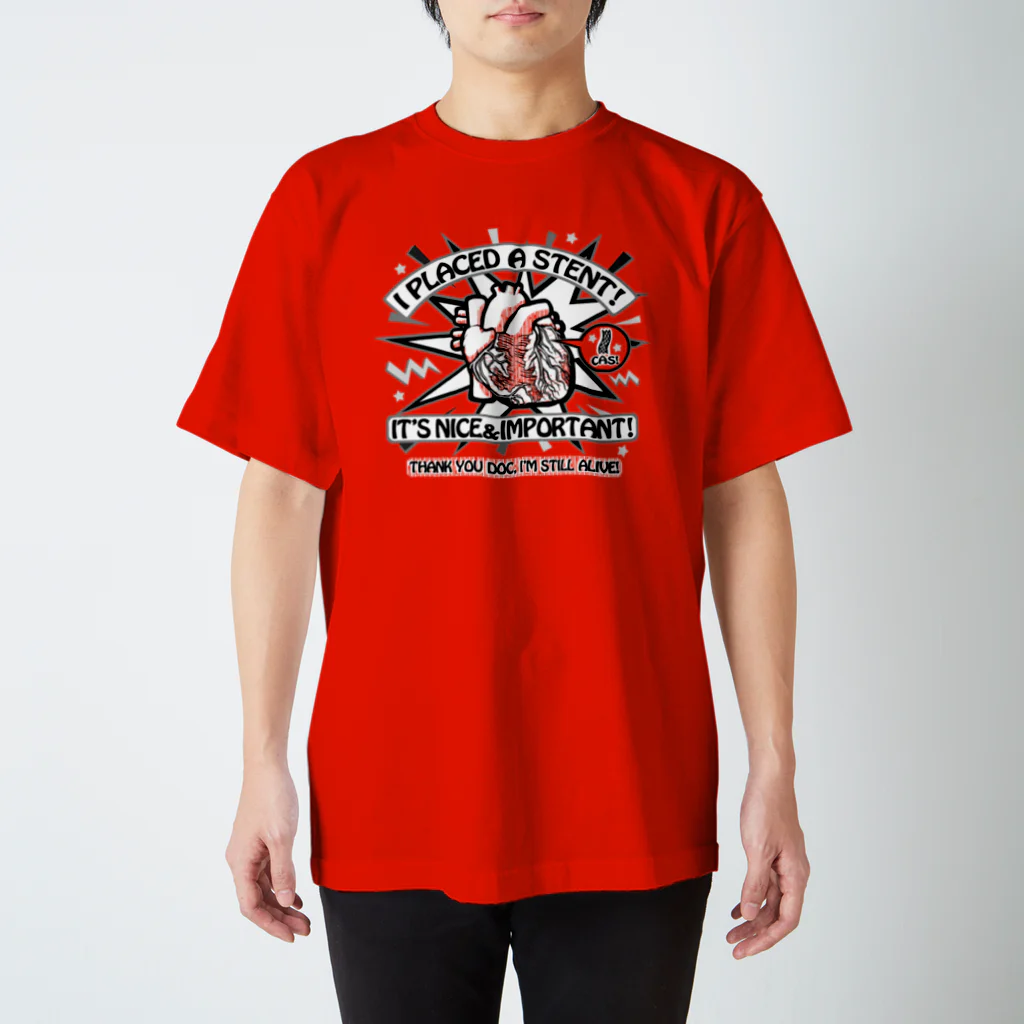 雁花工房（寄付アイテム販売中です）のステントあり Regular Fit T-Shirt