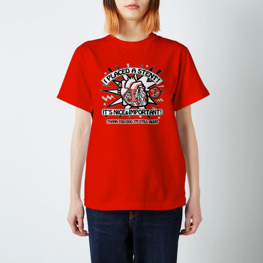 雁花工房（寄付アイテム販売中です）のステントあり Regular Fit T-Shirt