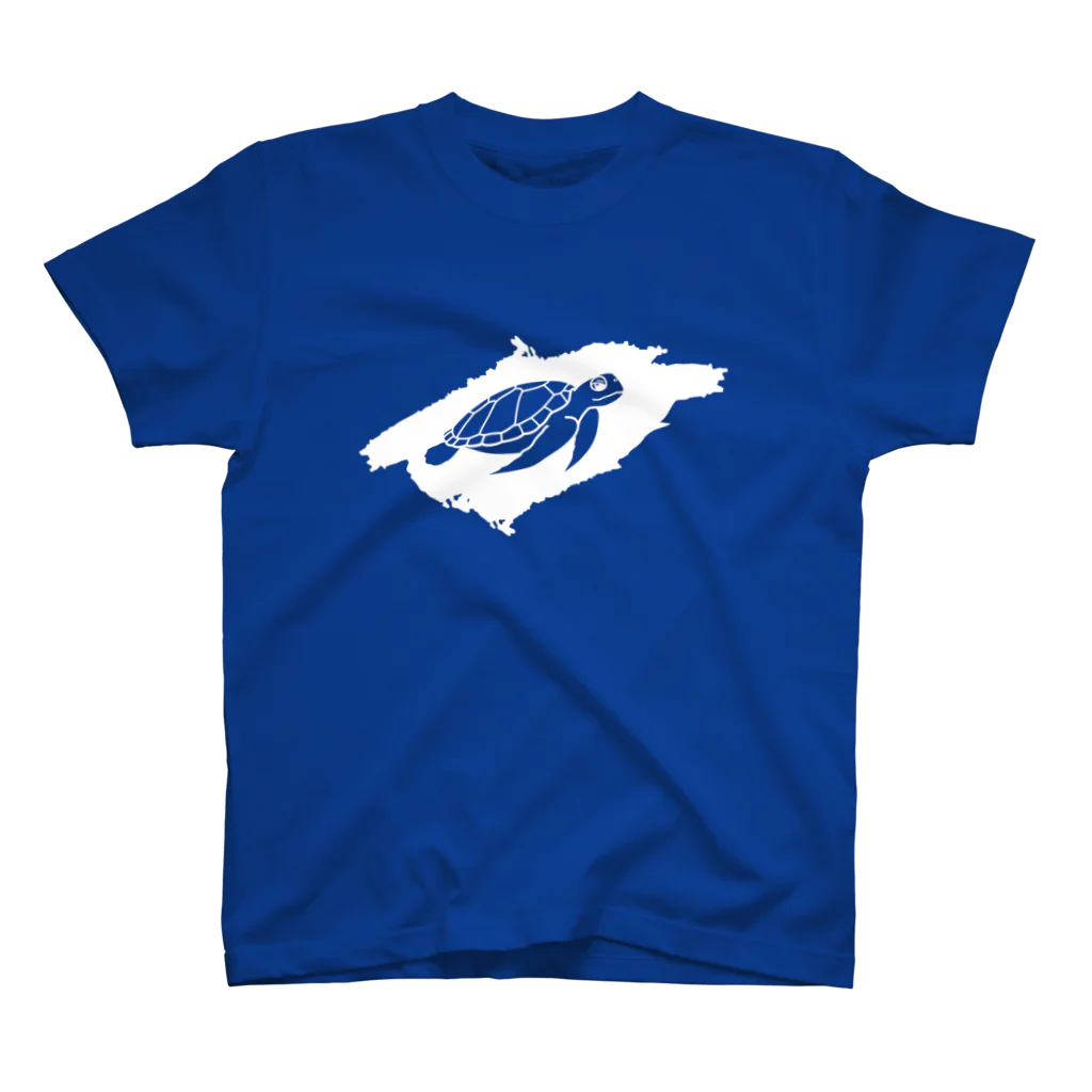 有限会社ケイデザインのウミガメさんの海【3】 Regular Fit T-Shirt