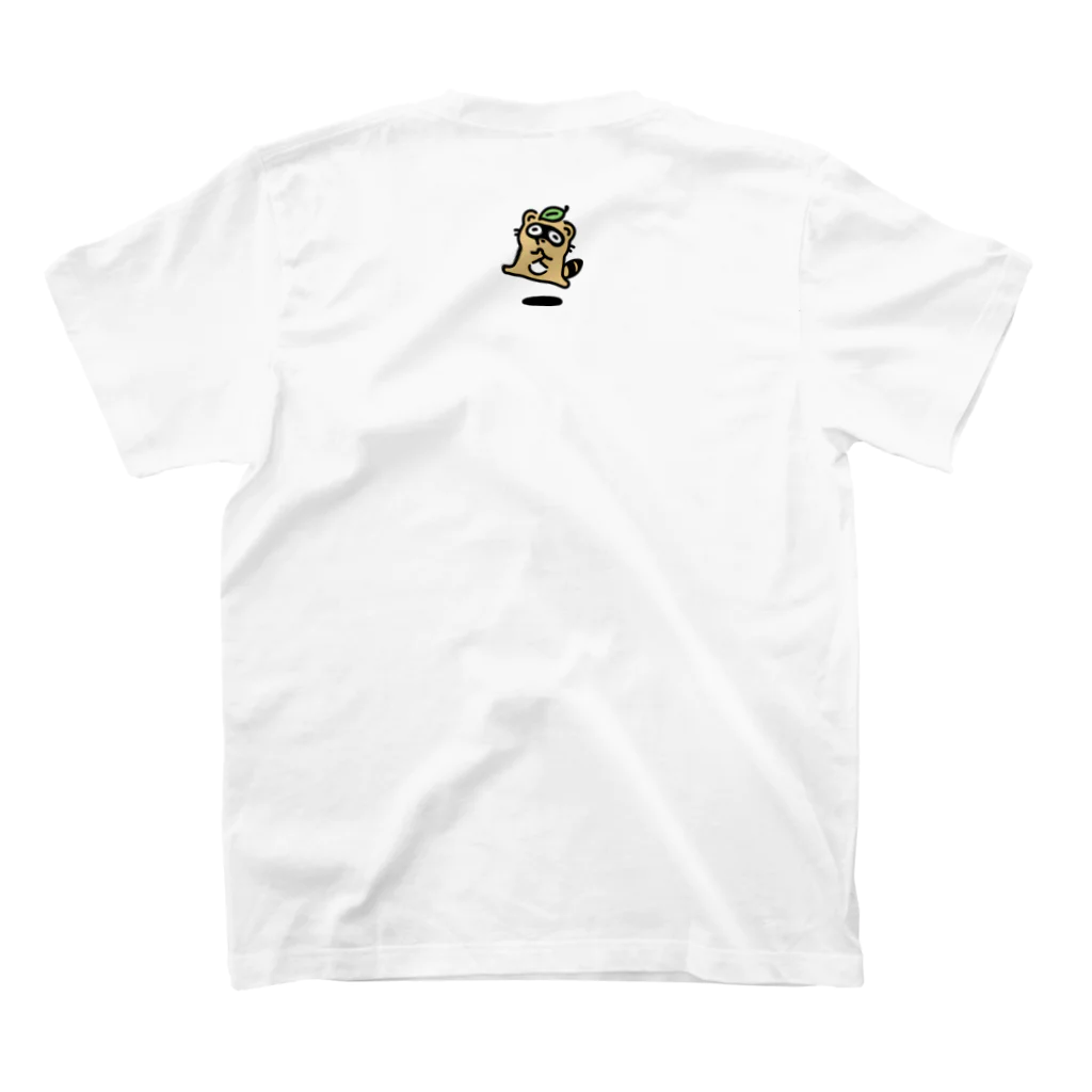 おもかわ〜おもしろい・かわいい専門店〜のトミゾーくん変化の術 Regular Fit T-Shirtの裏面