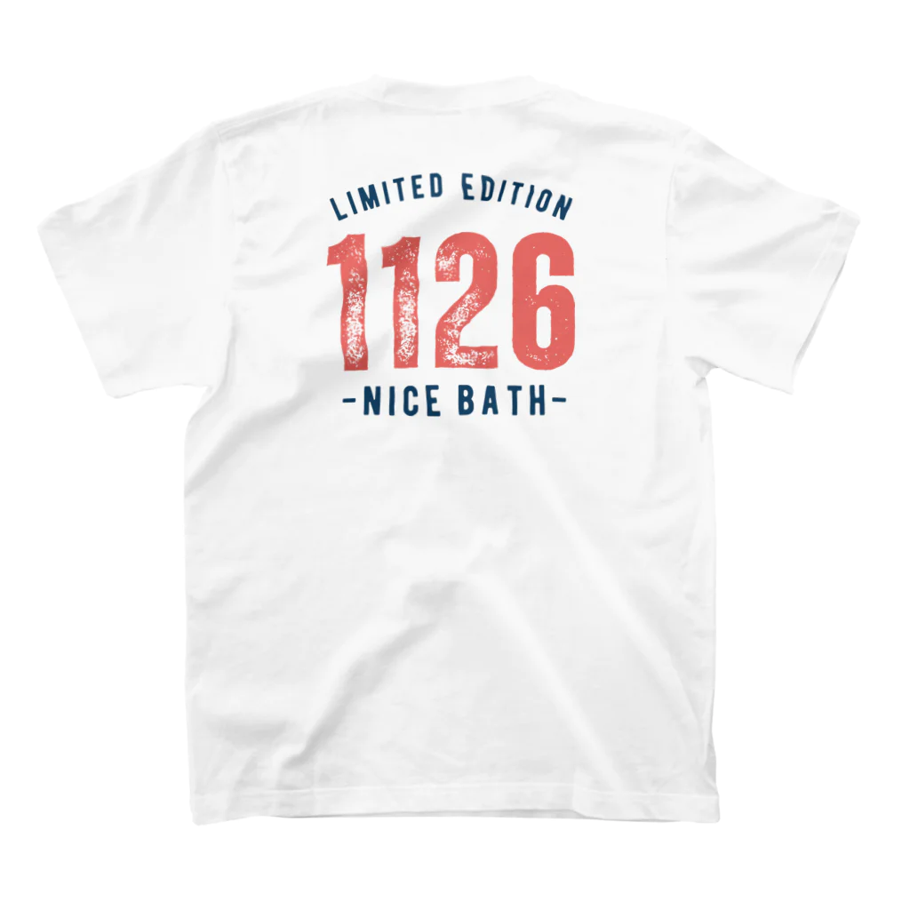 瀬高きりん♨温泉グッズのNICE BATH（両面） Regular Fit T-Shirtの裏面
