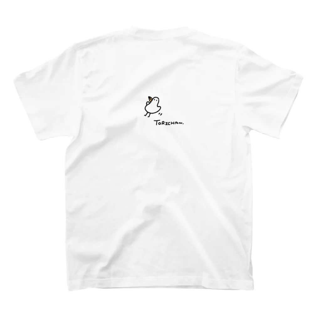 ふわとろぽんのおしゃべりとり Regular Fit T-Shirtの裏面