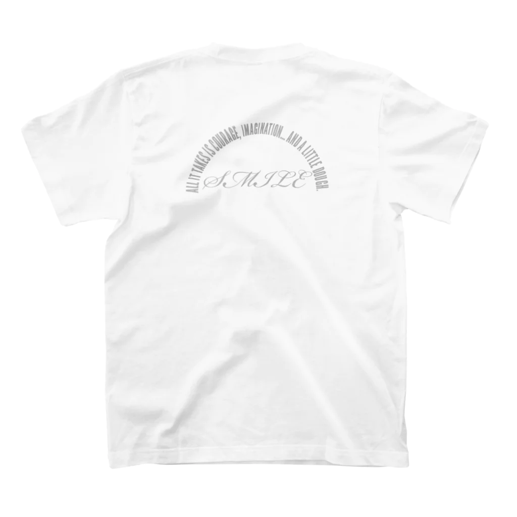 月夜のタツノオトシゴのSMILE Regular Fit T-Shirtの裏面