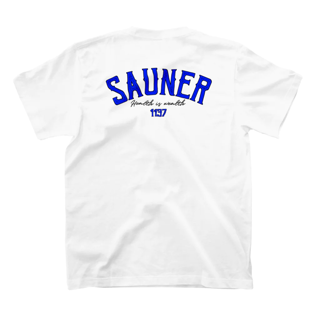 Super Sauna StyleのSAUNER1137 Blue Regular Fit T-Shirtの裏面