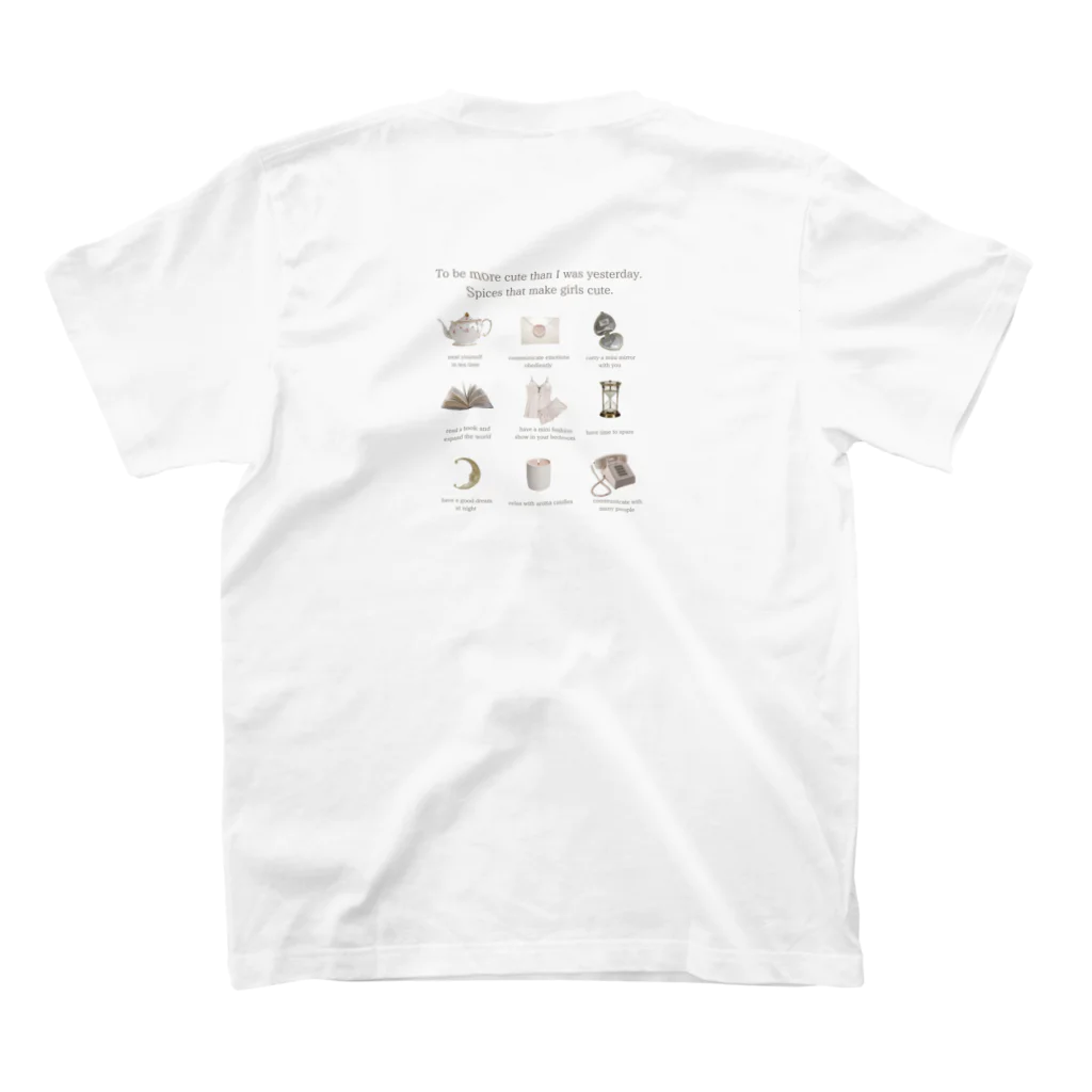 Tiara maisonのTIARA French girly spice T-shirt Regular Fit T-Shirtの裏面