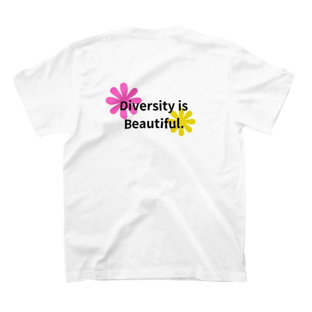 発達でこぼこショップのADHD「Artistic Dedicated Hopeful Dreamer」 - あなたの個性を大切にするアイテム Regular Fit T-Shirtの裏面