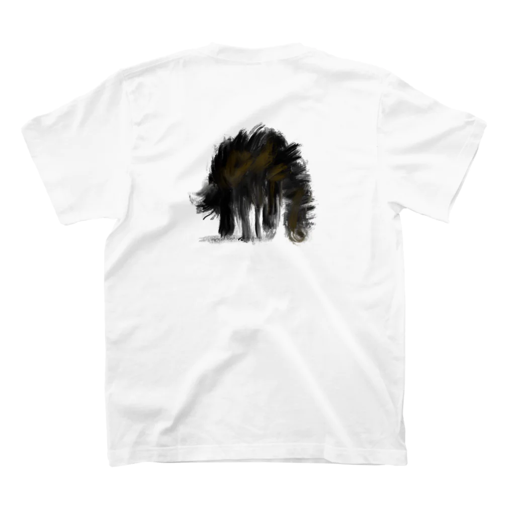 トマス屋のおこねこ(文字なし) Regular Fit T-Shirtの裏面