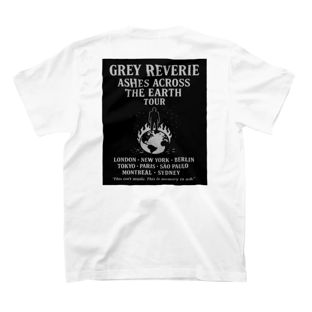 kebin9098の(架空バンド)Grey Reverie   ロックT Regular Fit T-Shirtの裏面
