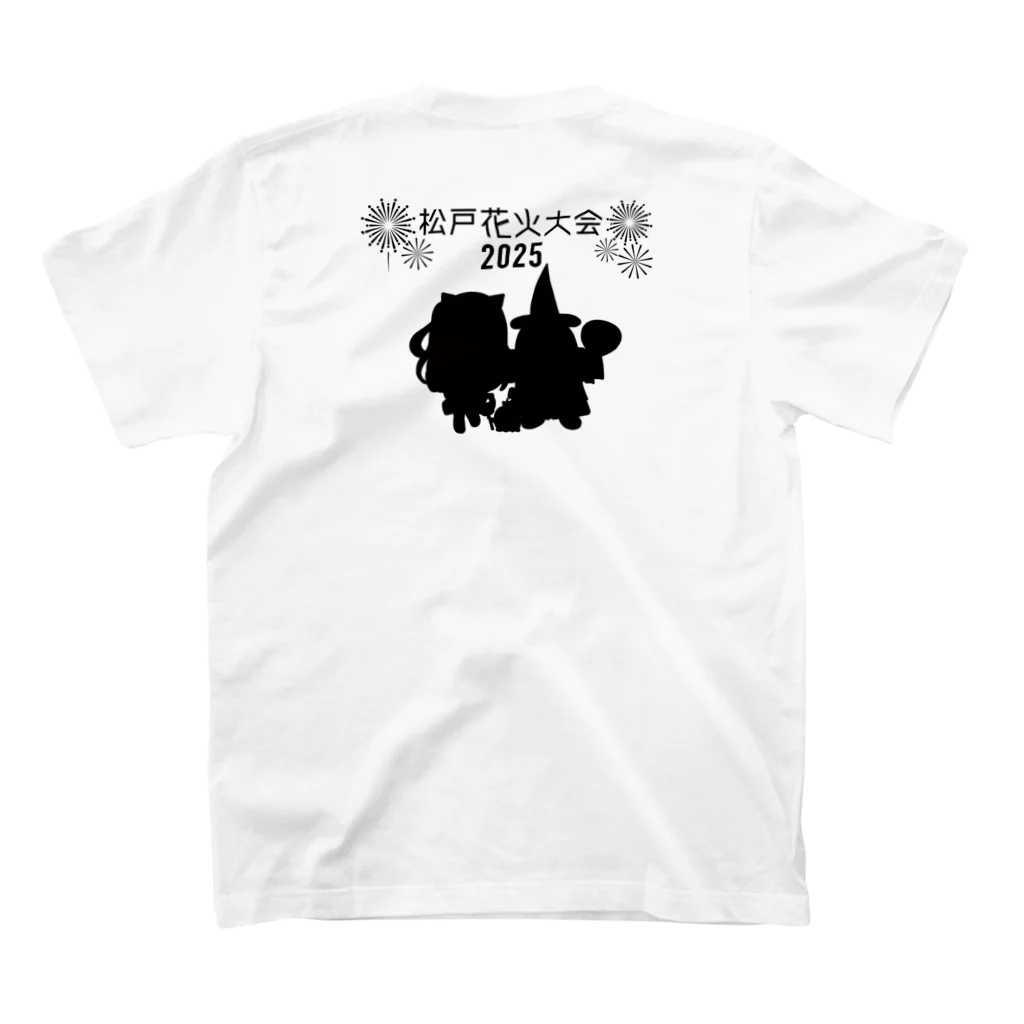 とじょりんがいっぱいの【スタンダードTシャツ】「松戸花火大会2025」（8/31まで） Regular Fit T-Shirtの裏面