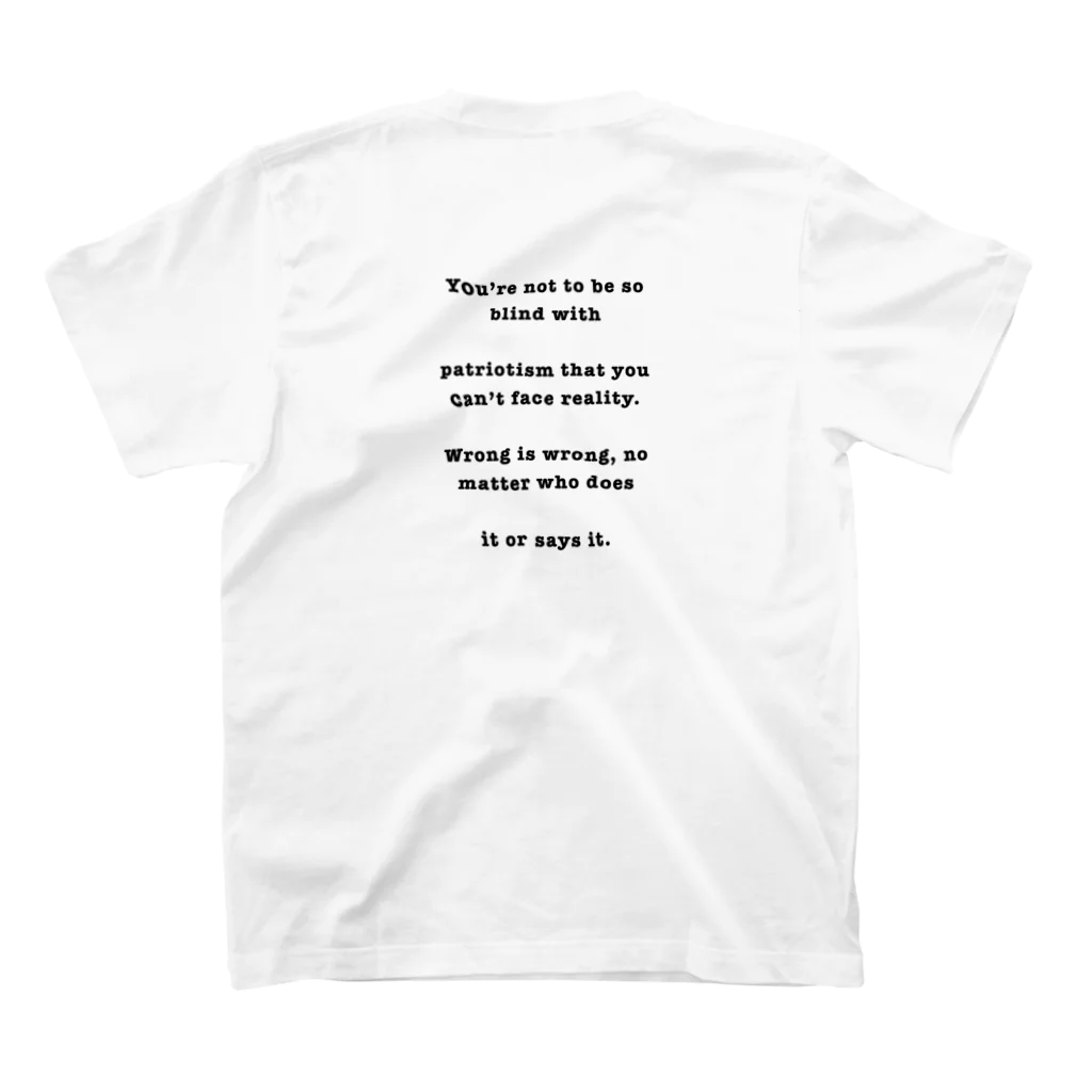 オホーツクの美男子☆のMalcolm X　 Regular Fit T-Shirtの裏面