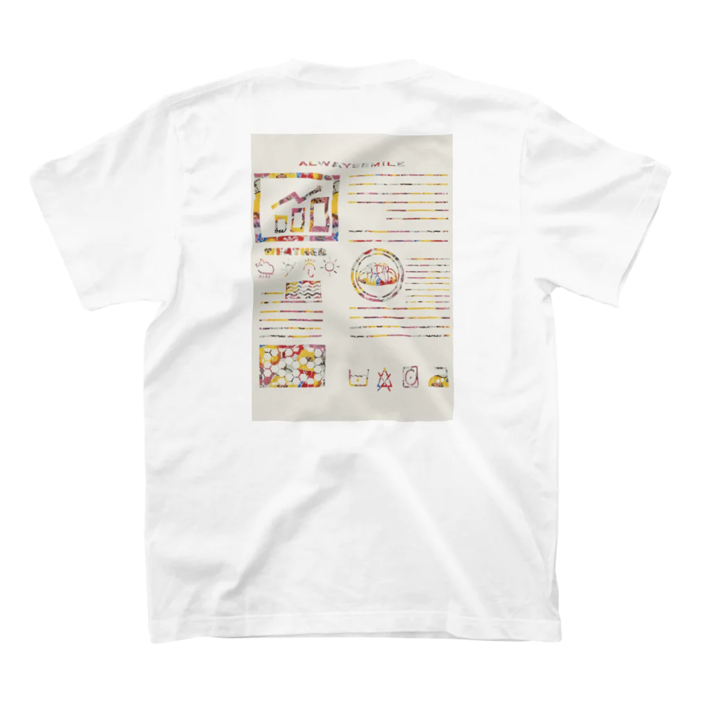 虹光・・・nico・・・のalways smile🦋BINGATA🦋 Regular Fit T-Shirtの裏面
