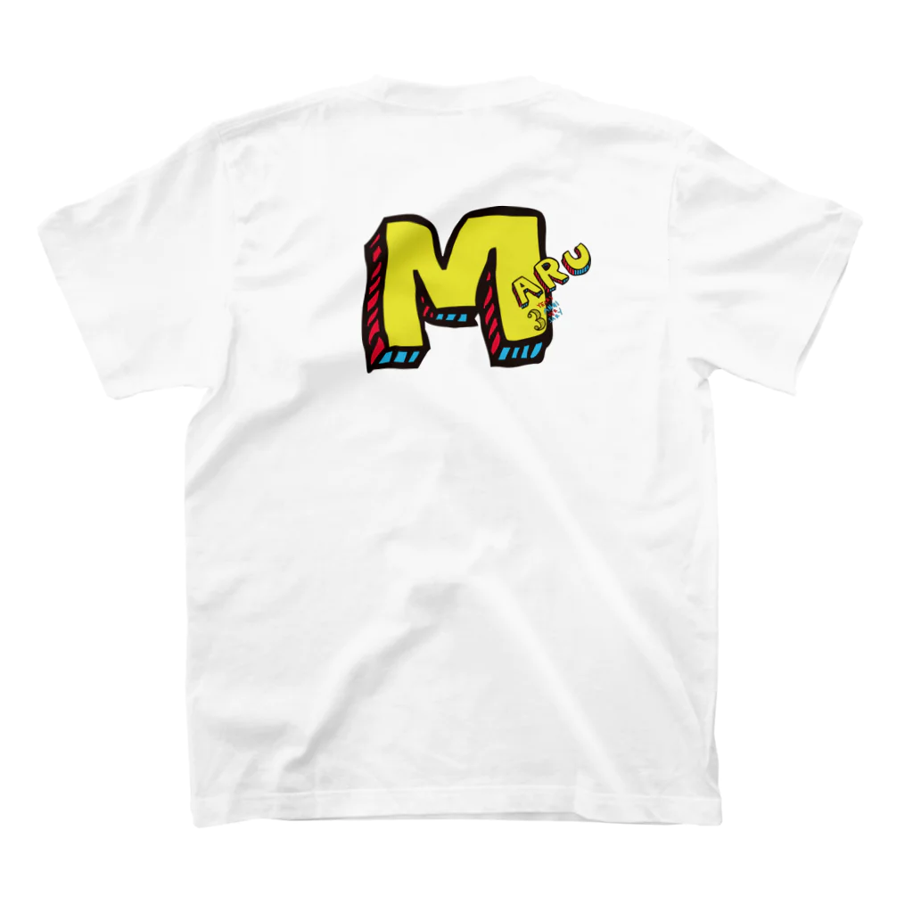 maruyaMAX(丸山真弘)のLIVE×BAR〇 3rd Anniversary Tシャツ デザイン③ Regular Fit T-Shirtの裏面