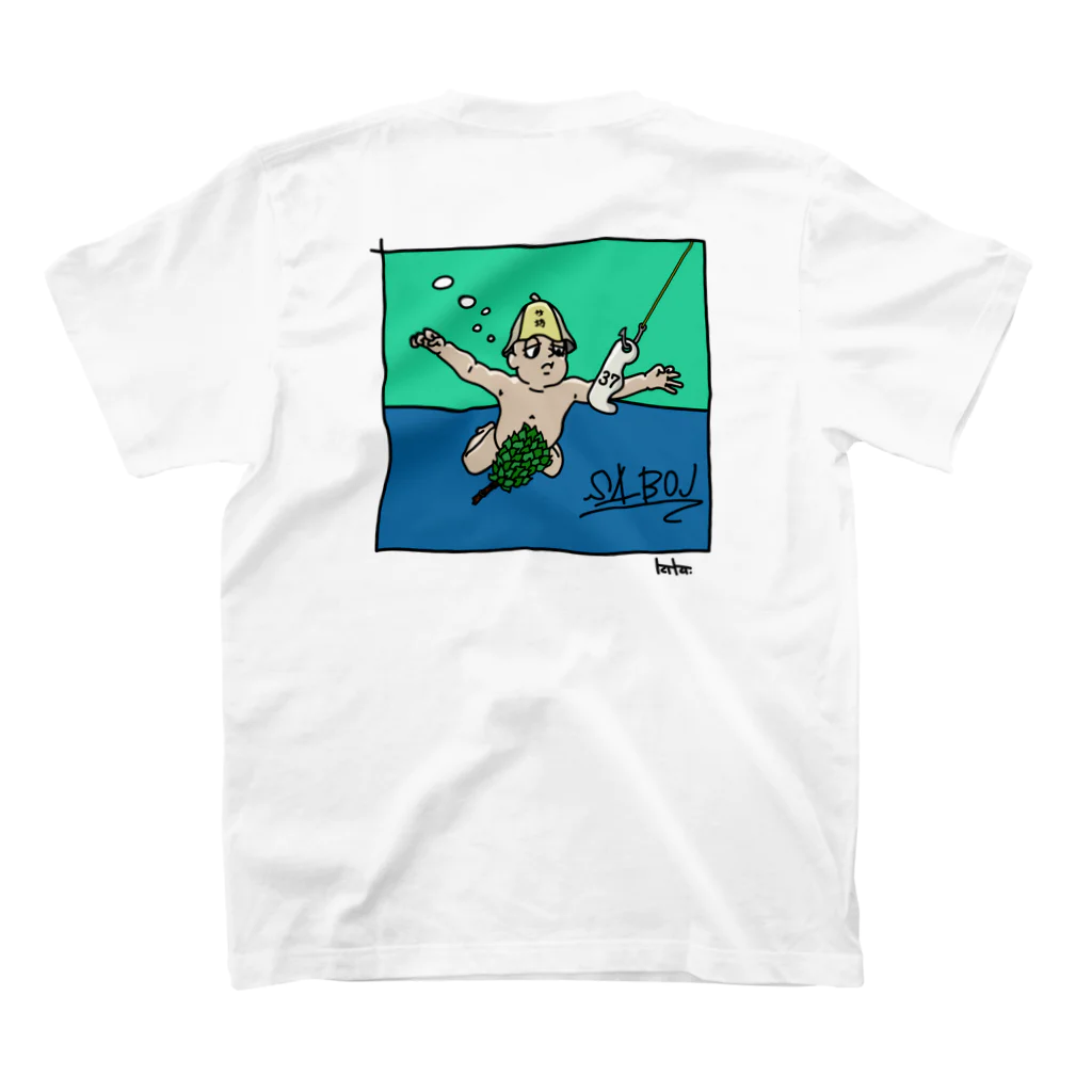 Draw by kiki.🕊のサ坊 Regular Fit T-Shirtの裏面