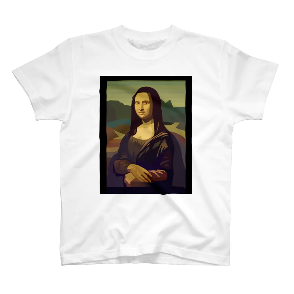 aQ-studioのモナリザTシャツ Regular Fit T-Shirt