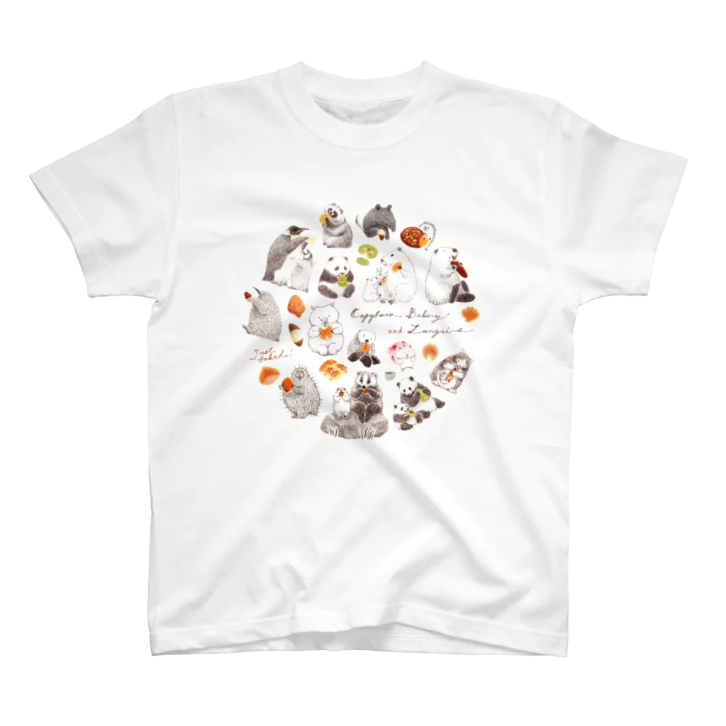 Tomomi Fujiiのずんぐりやのカピバラべぇかりぃとずんぐり〜ず Regular Fit T-Shirt