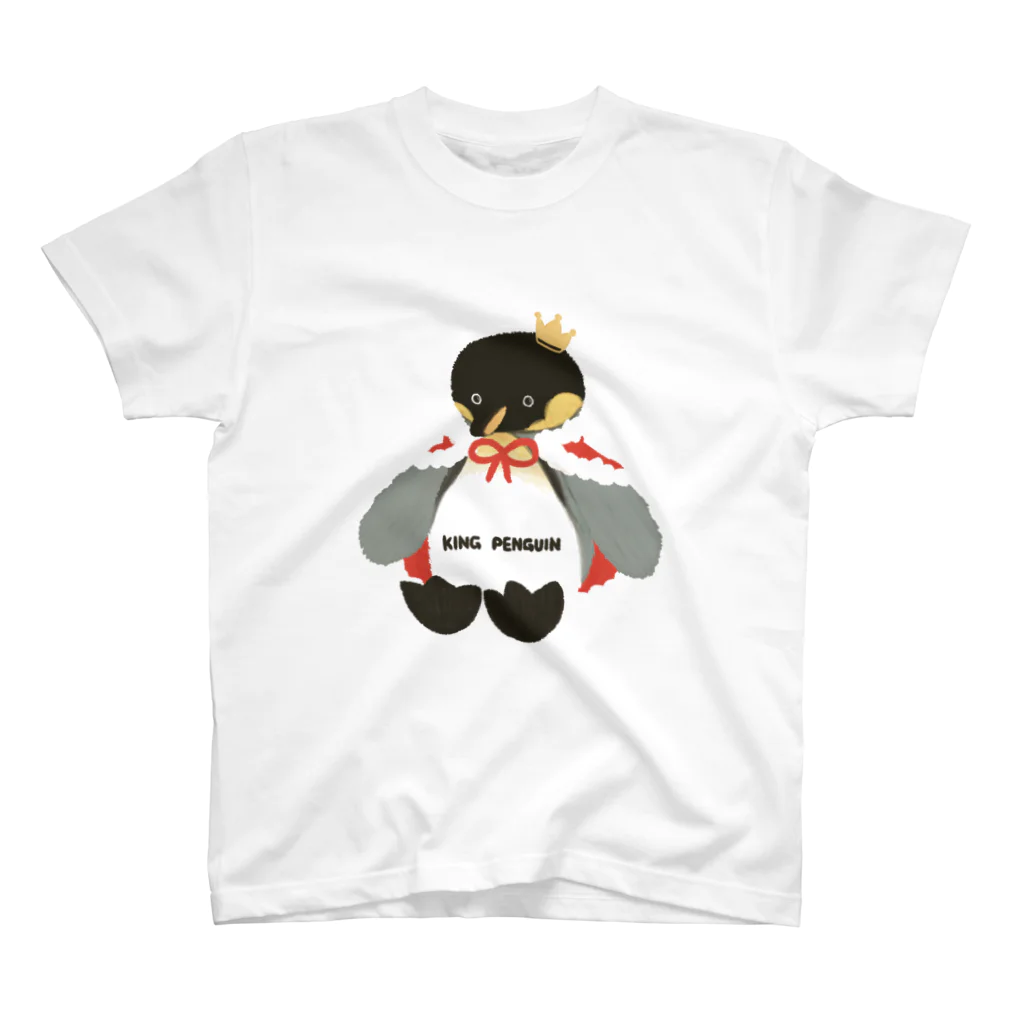 nagisa-ya(なぎさや) ペンギン雑貨のおうさまペンギンのぬいぐるみ Regular Fit T-Shirt