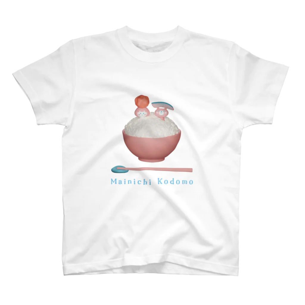 spicemachine-shopのMainichi kodomo 3d rice Regular Fit T-Shirt