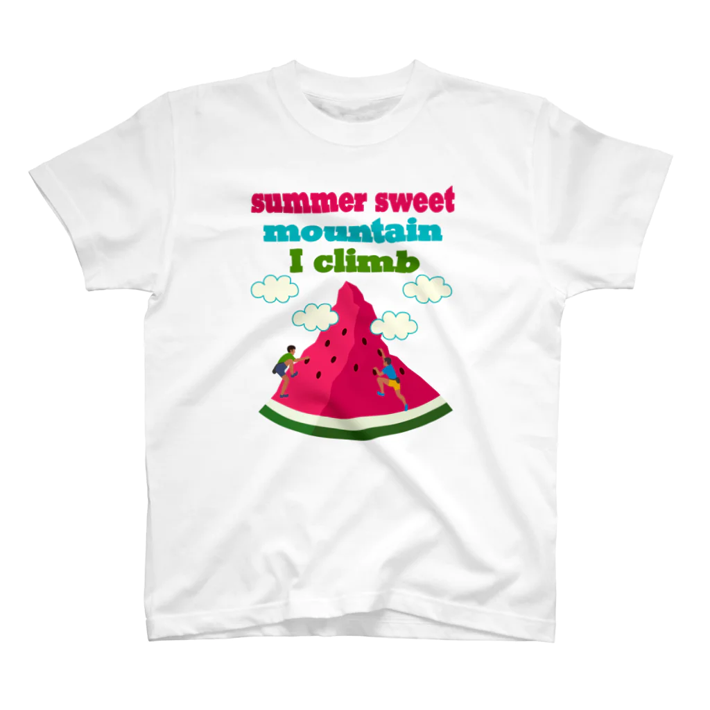 キッズモード某のスイカクライミング(空なし、雲フチありVr） Regular Fit T-Shirt
