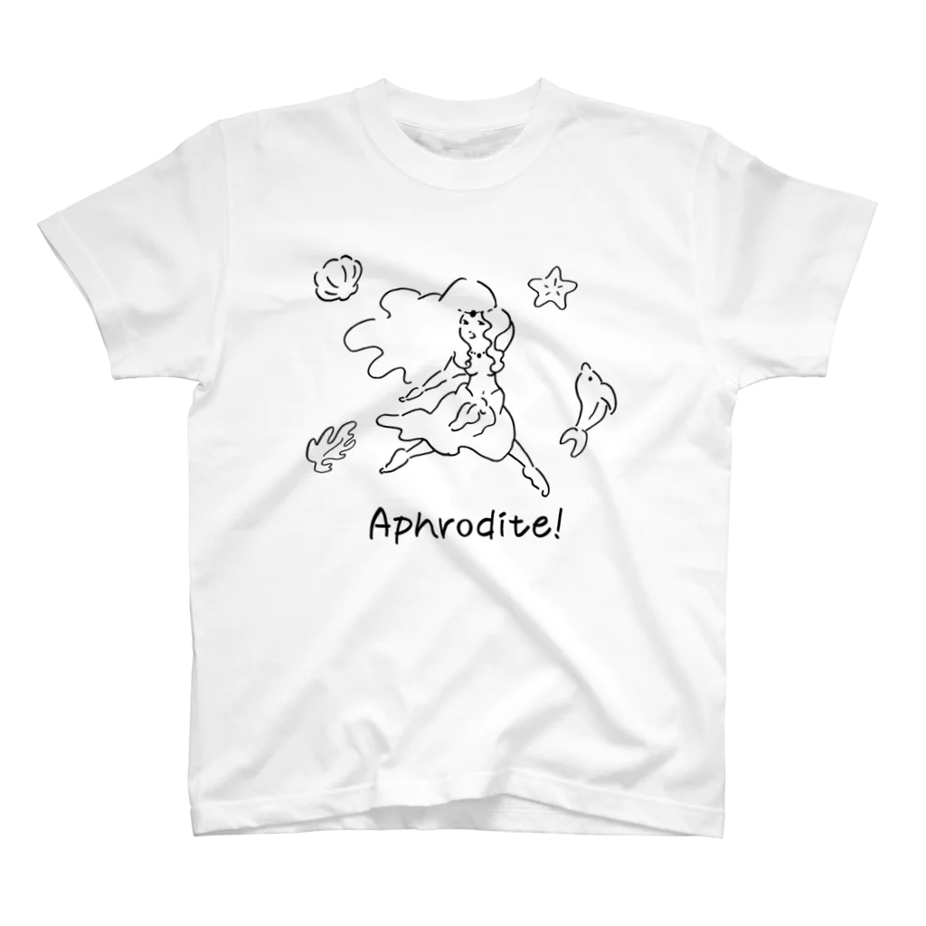 コンティーゴ・デザインのアフロディーテblack Regular Fit T-Shirt