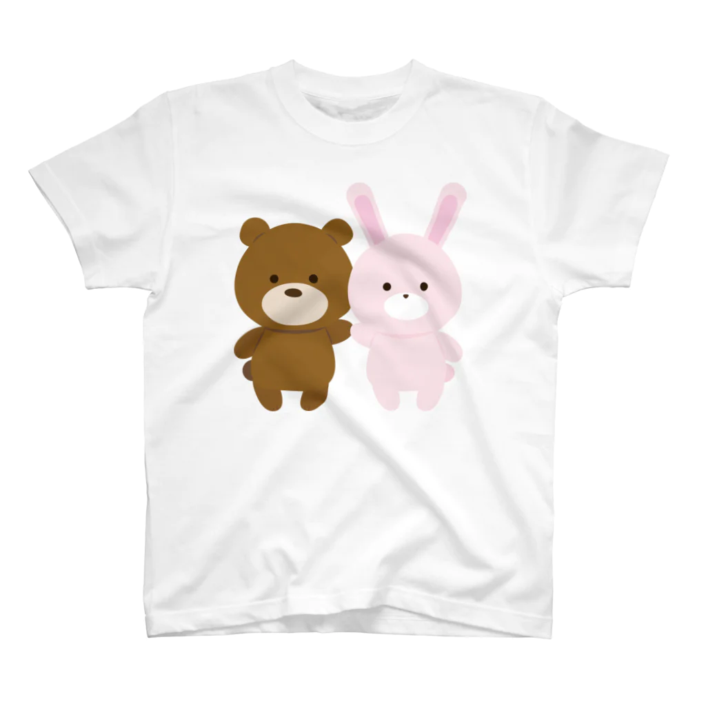 少食腹ペコガールデザイナーはなこのくま Regular Fit T-Shirt