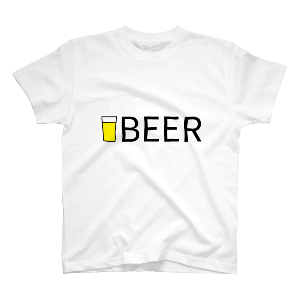 BEERのビール_ロゴ(透過) Regular Fit T-Shirt